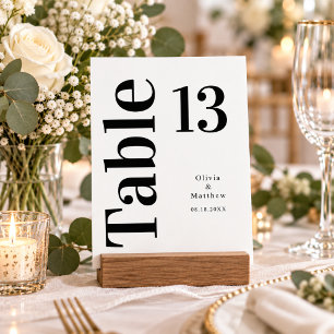 Moderne Minimalistische Typografie Huwelijk Kaart