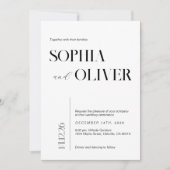 Moderne minimalistische typografie kaart (Voorkant)