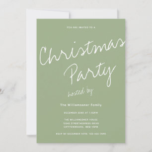 Moderne minimalistische typografie Kerstfeest Kaart