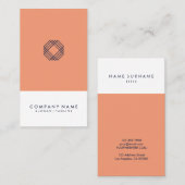 Moderne minimalistische typografie Logo Verticaal Visitekaartje (Voorkant / Achterkant)
