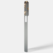 Moderne Minimalistische Typografie naam monogram Case-Mate iPhone Case (Achterkant / Rechts)