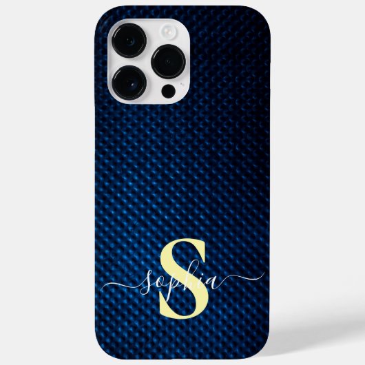 Moderne Minimalistische Typografie naam monogram Case-Mate iPhone Case (Achterkant)