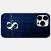 Moderne Minimalistische Typografie naam monogram Case-Mate iPhone Case (Achterkant (horizontaal))