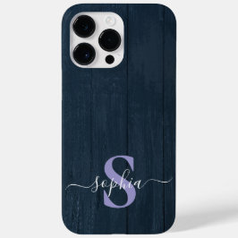 Moderne Minimalistische Typografie naam monogram Case-Mate iPhone 14 Pro Max Hoesje