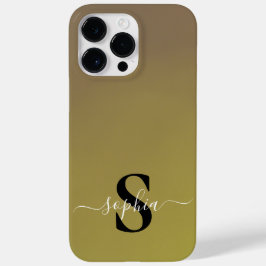 Moderne Minimalistische Typografie naam monogram Case-Mate iPhone 14 Pro Max Hoesje