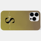 Moderne Minimalistische Typografie naam monogram Case-Mate iPhone Case (Achterkant (horizontaal))