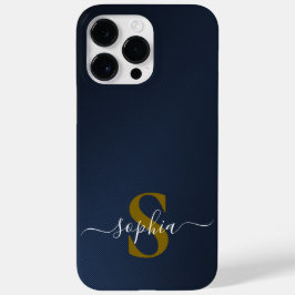 Moderne Minimalistische Typografie naam monogram Case-Mate iPhone 14 Pro Max Hoesje