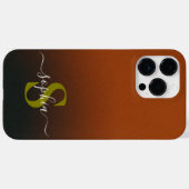 Moderne Minimalistische Typografie naam monogram Case-Mate iPhone Case (Achterkant (horizontaal))
