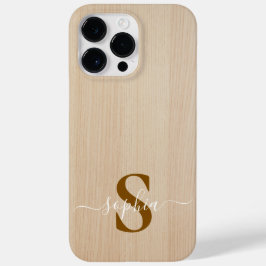 Moderne Minimalistische Typografie naam monogram Case-Mate iPhone 14 Pro Max Hoesje