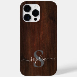 Moderne Minimalistische Typografie naam monogram Case-Mate iPhone 14 Pro Max Hoesje