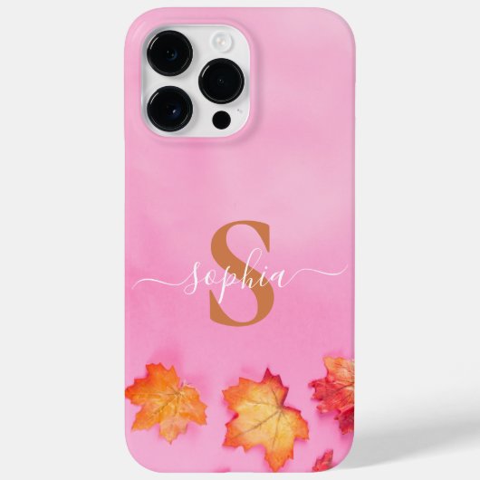 Moderne Minimalistische Typografie naam monogram Case-Mate iPhone Case (Achterkant)