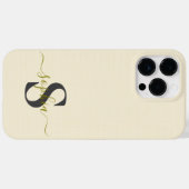 Moderne Minimalistische Typografie naam monogram Case-Mate iPhone Case (Achterkant (horizontaal))