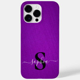 Moderne Minimalistische Typografie naam monogram Case-Mate iPhone 14 Pro Max Hoesje