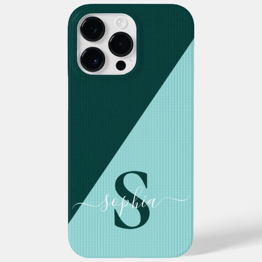 Moderne Minimalistische Typografie naam monogram Case-Mate iPhone Case (Achterkant)