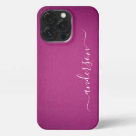 Moderne Minimalistische Typografie naam monogram iPhone 13 Pro Hoesje