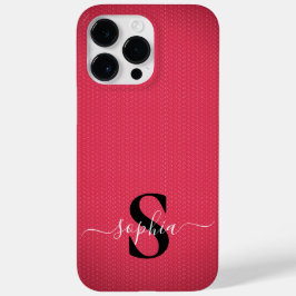 Moderne minimalistische typografie naam monogramme Case-Mate iPhone 14 pro max hoesje