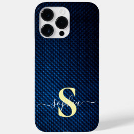 Moderne minimalistische typografie naam monogramme Case-Mate iPhone 14 pro max hoesje