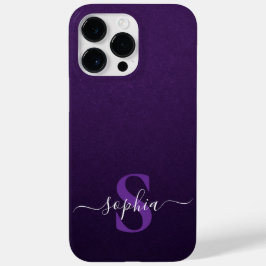 Moderne minimalistische typografie naam monogramme Case-Mate iPhone 14 pro max hoesje