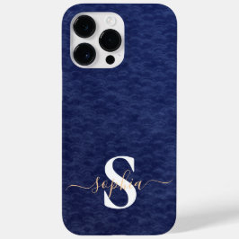 Moderne minimalistische typografie naam monogramme Case-Mate iPhone 14 pro max hoesje