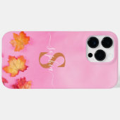 Moderne minimalistische typografie naam monogramme Case-Mate iPhone case (Achterkant (horizontaal))