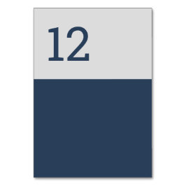 Moderne Minimalistische Typografie Navy Blau Grijs Kaart
