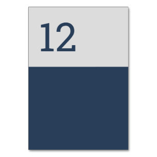 Moderne Minimalistische Typografie Navyblauw Grijs Kaart