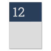 Moderne Minimalistische Typografie Navyblauw Grijs Kaart (Achterkant)