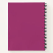 Moderne minimalistische typografie orchidee notitieboek (Achterkant)