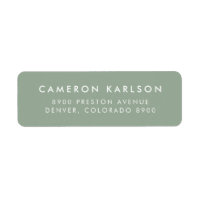 Moderne minimalistische typografie Sage Groen Adre