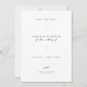 Moderne Minimalistische Typografie Save the Date K (Voorkant)