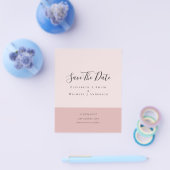Moderne Minimalistische Typografie Save the Dates Flyer (Enkel)