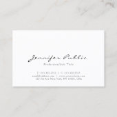 Moderne minimalistische typografie script Glossy O Visitekaartje (Voorkant)