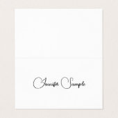 Moderne minimalistische typografie Sjabloon gevouw Visitekaartje (Buitenkant ongevouwen)