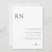 Moderne minimalistische typografie Verpleegkundig  Kaart (Voorkant)