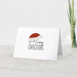 Moderne minimalistische typografie Vrolijk kerstfe Feestdagen Kaart
