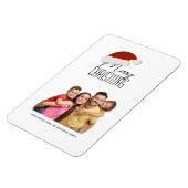 Moderne minimalistische typografie Vrolijke kerstf Magneet (Linkerzijde)