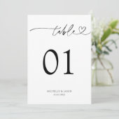 Moderne Minimalistische Typografie Zwart en Wit Kaart (Staand voorkant)