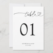 Moderne Minimalistische Typografie Zwart en Wit Kaart (Achterkant)