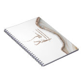 Moderne minimalistische typografische vormgeving A Notitieboek (Rechterzijde)