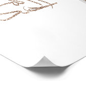 Moderne minimalistische typografische vormgeving A Poster (Hoek)