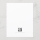 Moderne minimalistische uitnodiging tot aardse bru (Achterkant)