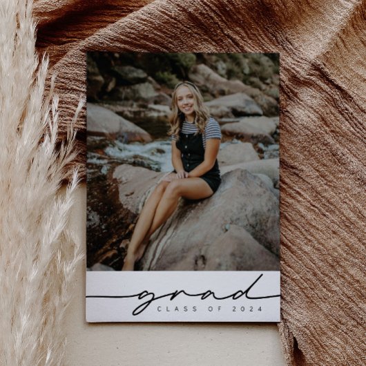 Moderne minimalistische uitnodiging tot Afstuderen