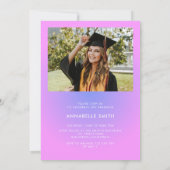 Moderne minimalistische uitnodiging tot Afstuderen (Achterkant)