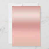 Moderne minimalistische uitnodiging tot huwelijk (Achterkant)