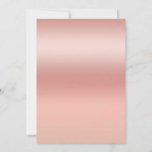 Moderne minimalistische uitnodiging tot huwelijk (Achterkant)