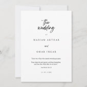 Moderne minimalistische uitnodiging tot islamitisc (Voorkant)