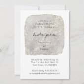 Moderne minimalistische uitnodiging van 30e verjaa (Voorkant)