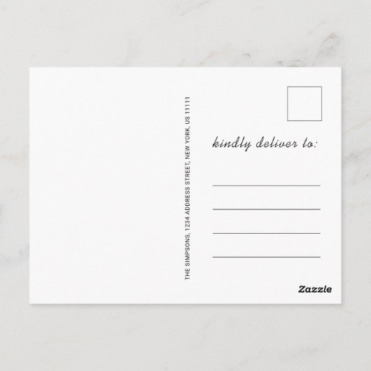 Moderne minimalistische uitnodiging van de GraduPa (Achterkant)