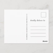 Moderne minimalistische uitnodiging van de GraduPa (Achterkant)