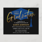 Moderne minimalistische uitnodiging van de GraduPa (Voorkant)